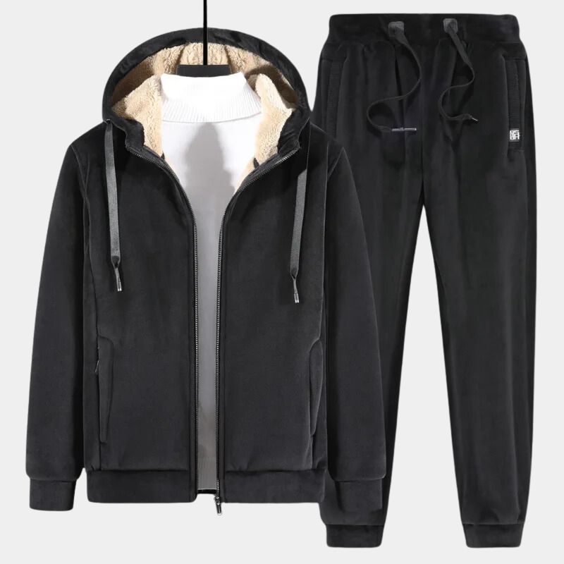 Adriano – Comfortabel Fleece Pyjama Set voor Mannen