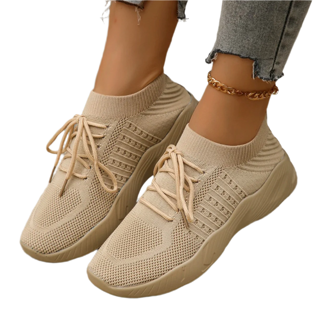 Gabriella – Ademend Dames Sneakers van Geweven Mesh