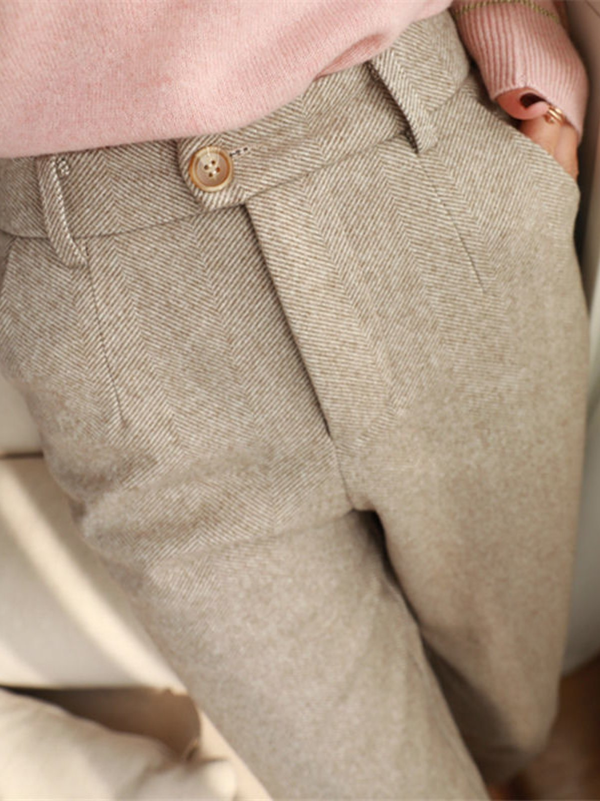 Lennart – Stijlvolle Chevron Broek voor Dames