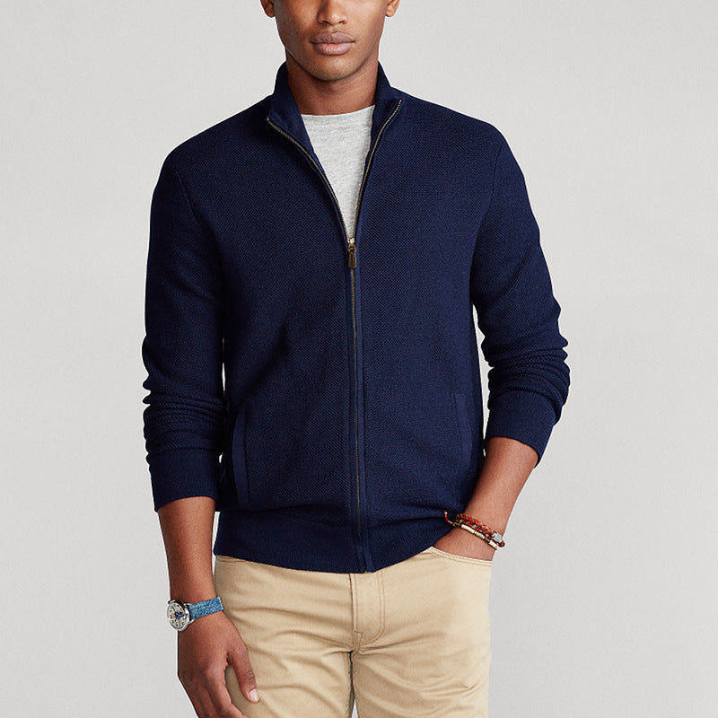 Lorenzo – Slim-Fit Heren Katoenen Trui met Rits" can be rewritten as:
"Lorenzo – Slim-Fit Katoenen Trui voor Heren met Rits