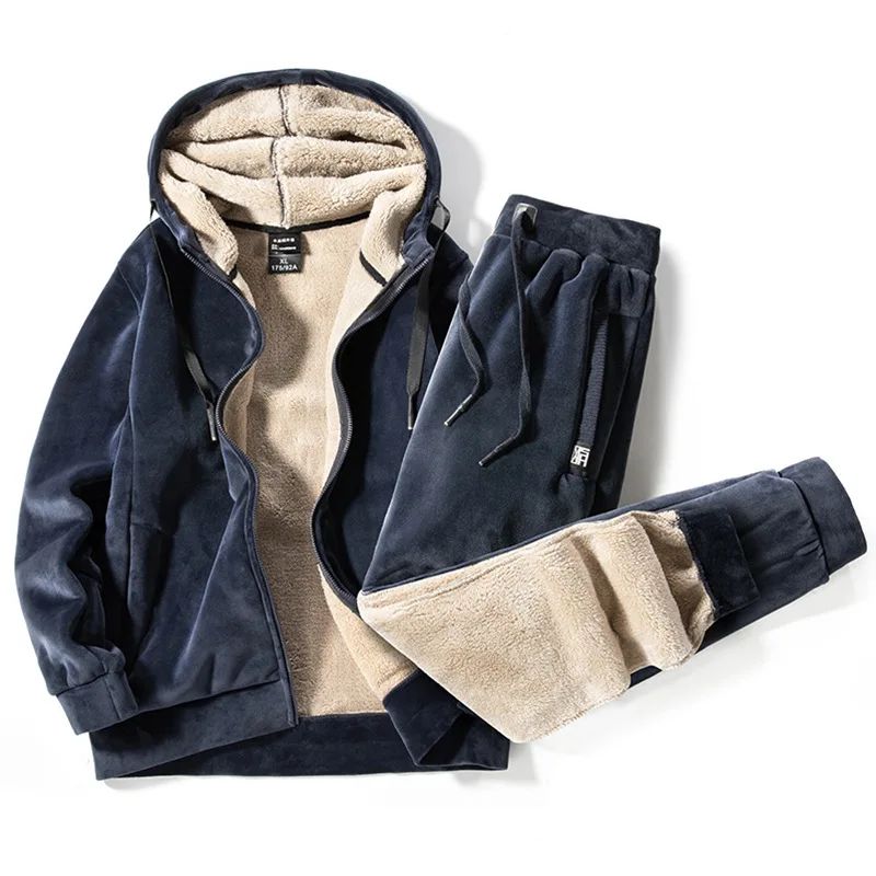 Adriano – Comfortabel Fleece Pyjama Set voor Mannen