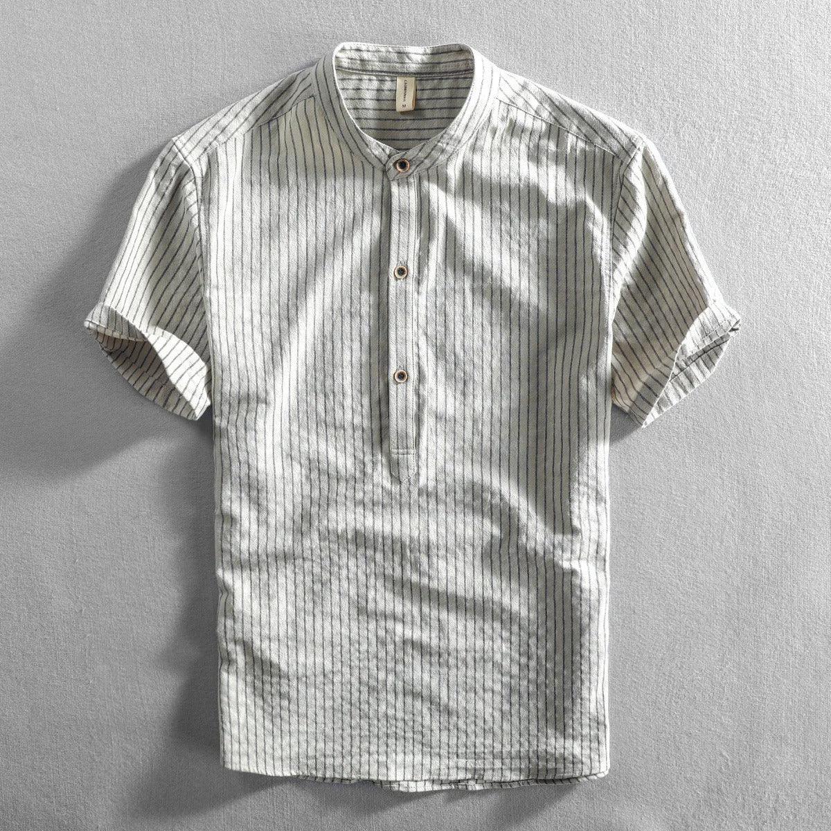 Lorenzo – Casual Heren Katoenen Gestreept Overhemd