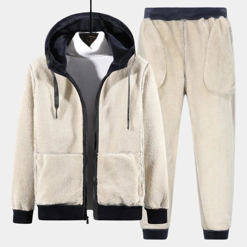 Adriano – Comfortabel Fleece Pyjama Set voor Mannen