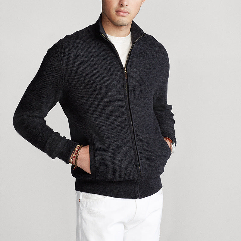 Lorenzo – Slim-Fit Heren Katoenen Trui met Rits" can be rewritten as:
"Lorenzo – Slim-Fit Katoenen Trui voor Heren met Rits