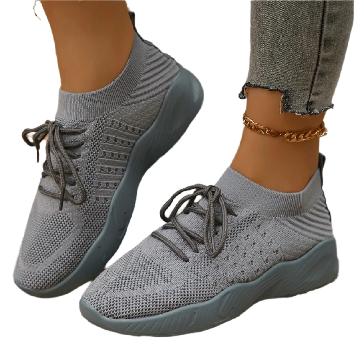 Gabriella – Ademend Dames Sneakers van Geweven Mesh
