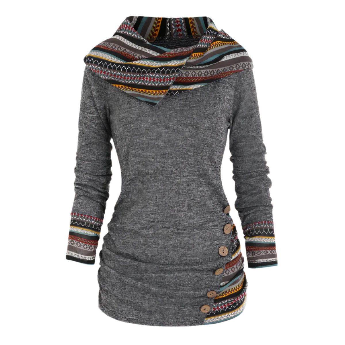 Elio – Trendy Unisex Hoodie met Tribale Print