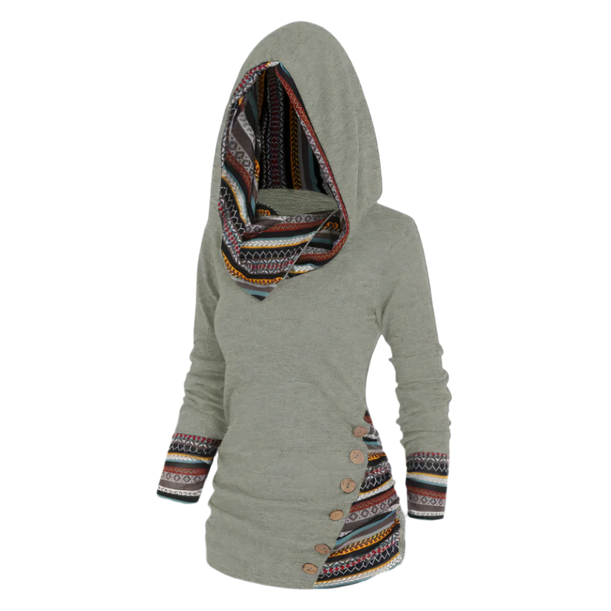 Elio – Trendy Unisex Hoodie met Tribale Print