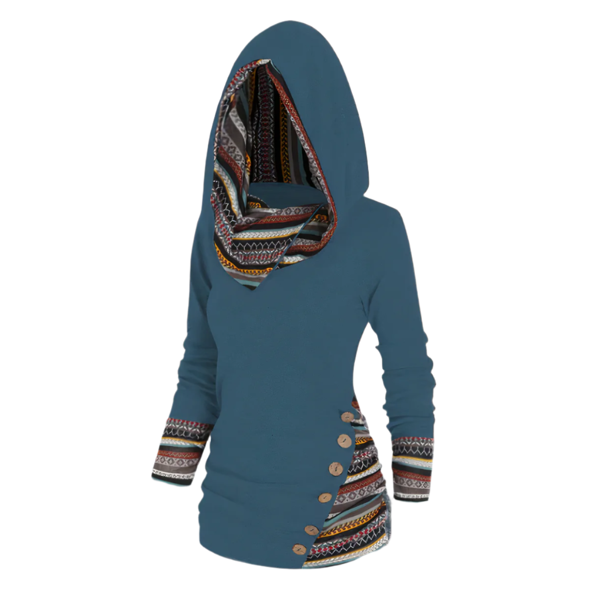 Elio – Trendy Unisex Hoodie met Tribale Print