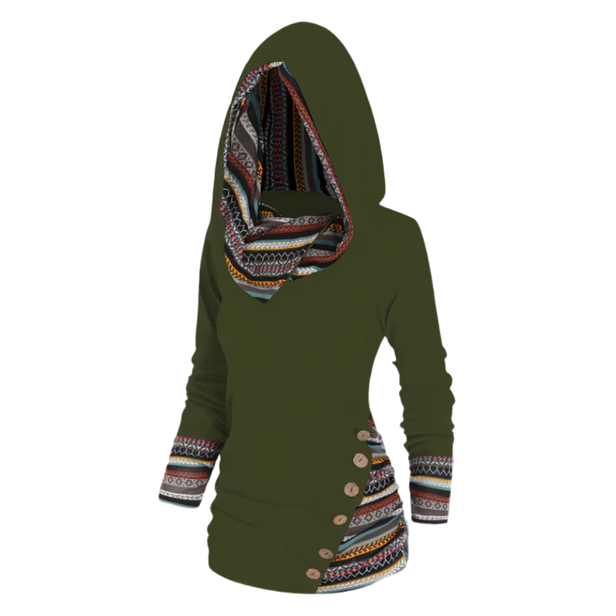 Elio – Trendy Unisex Hoodie met Tribale Print
