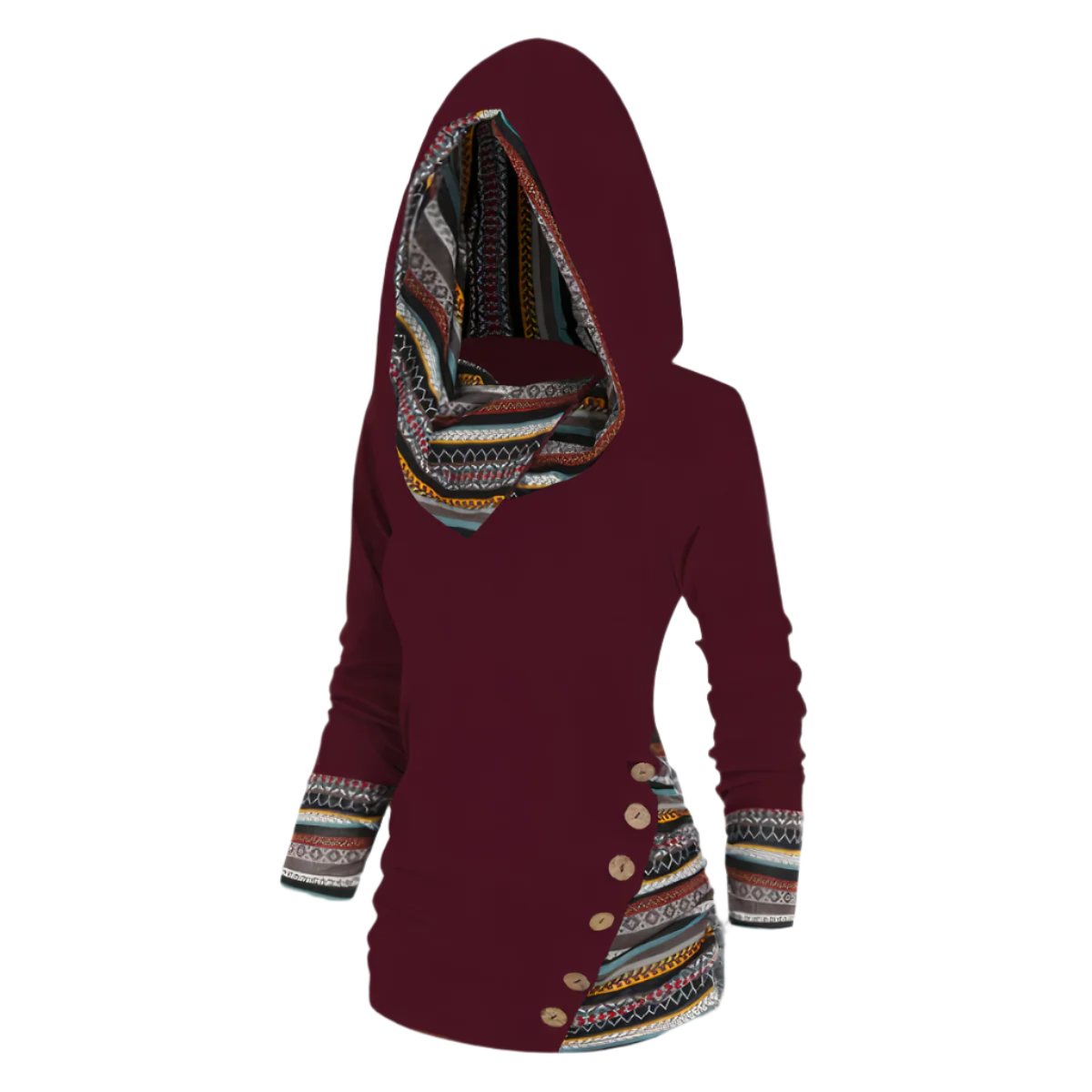 Elio – Trendy Unisex Hoodie met Tribale Print