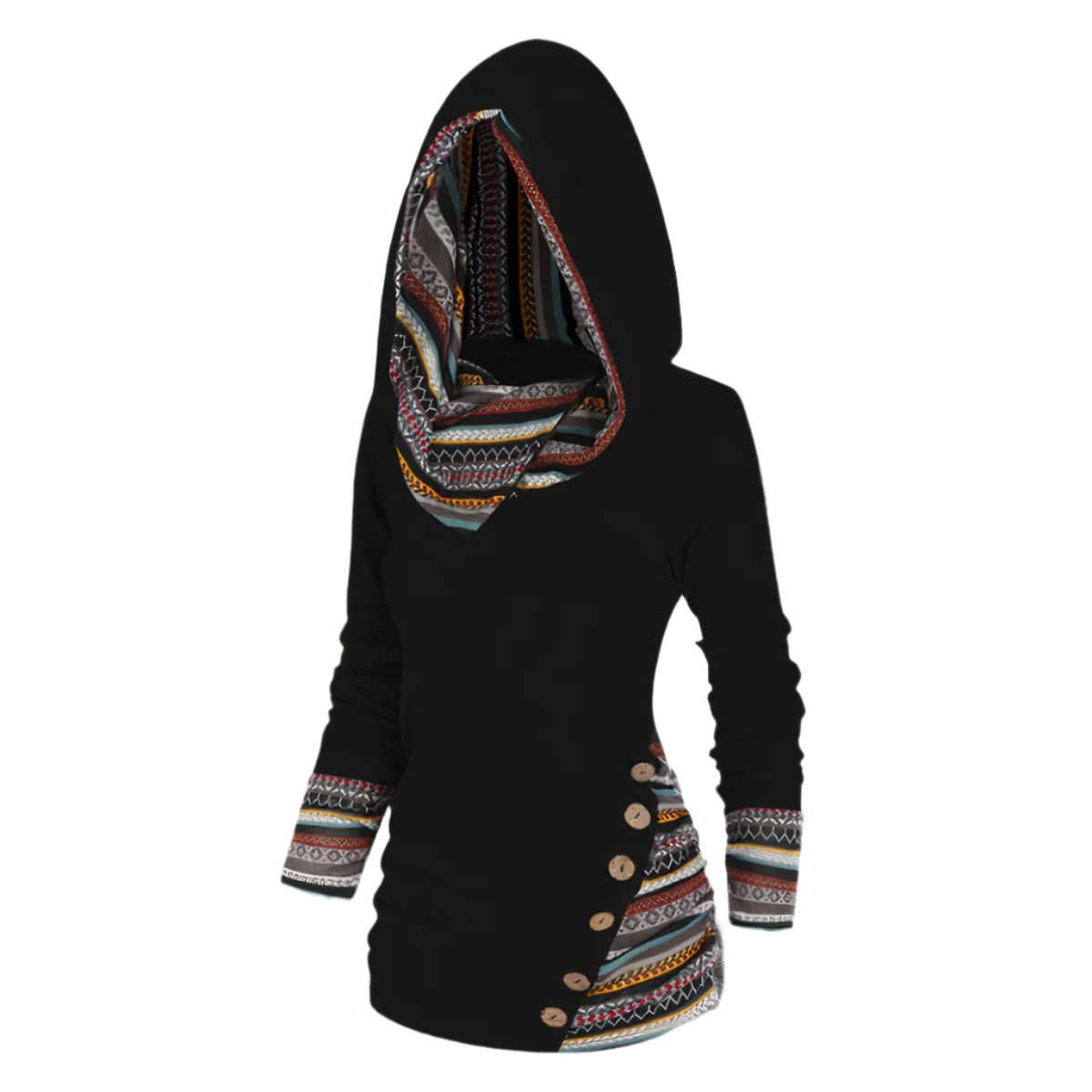 Elio – Trendy Unisex Hoodie met Tribale Print