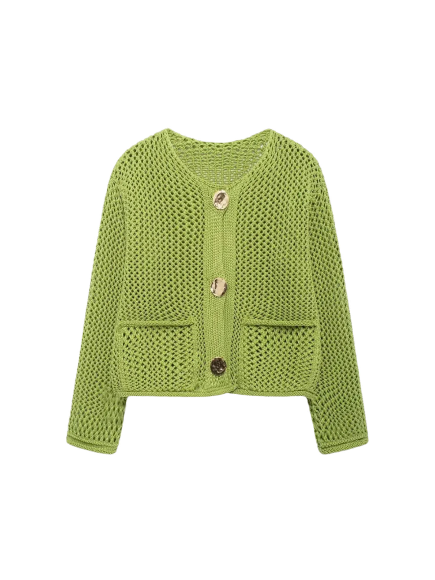 Giulia – Grofgebreid Damesvest met Metallic Knopen"
Rewritten: "Giulia – Chunky Knit Women's Cardigan with Metallic Buttons