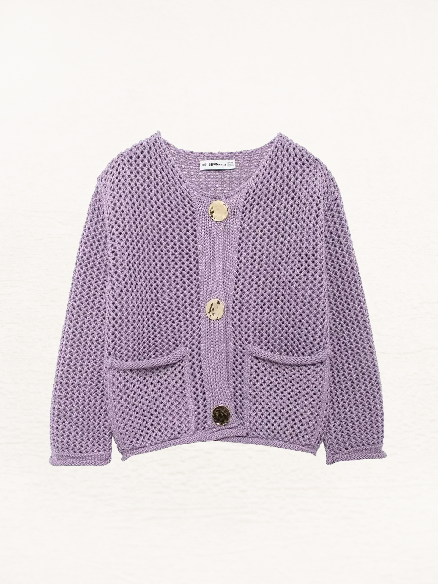 Giulia – Grofgebreid Damesvest met Metallic Knopen"
Rewritten: "Giulia – Chunky Knit Women's Cardigan with Metallic Buttons