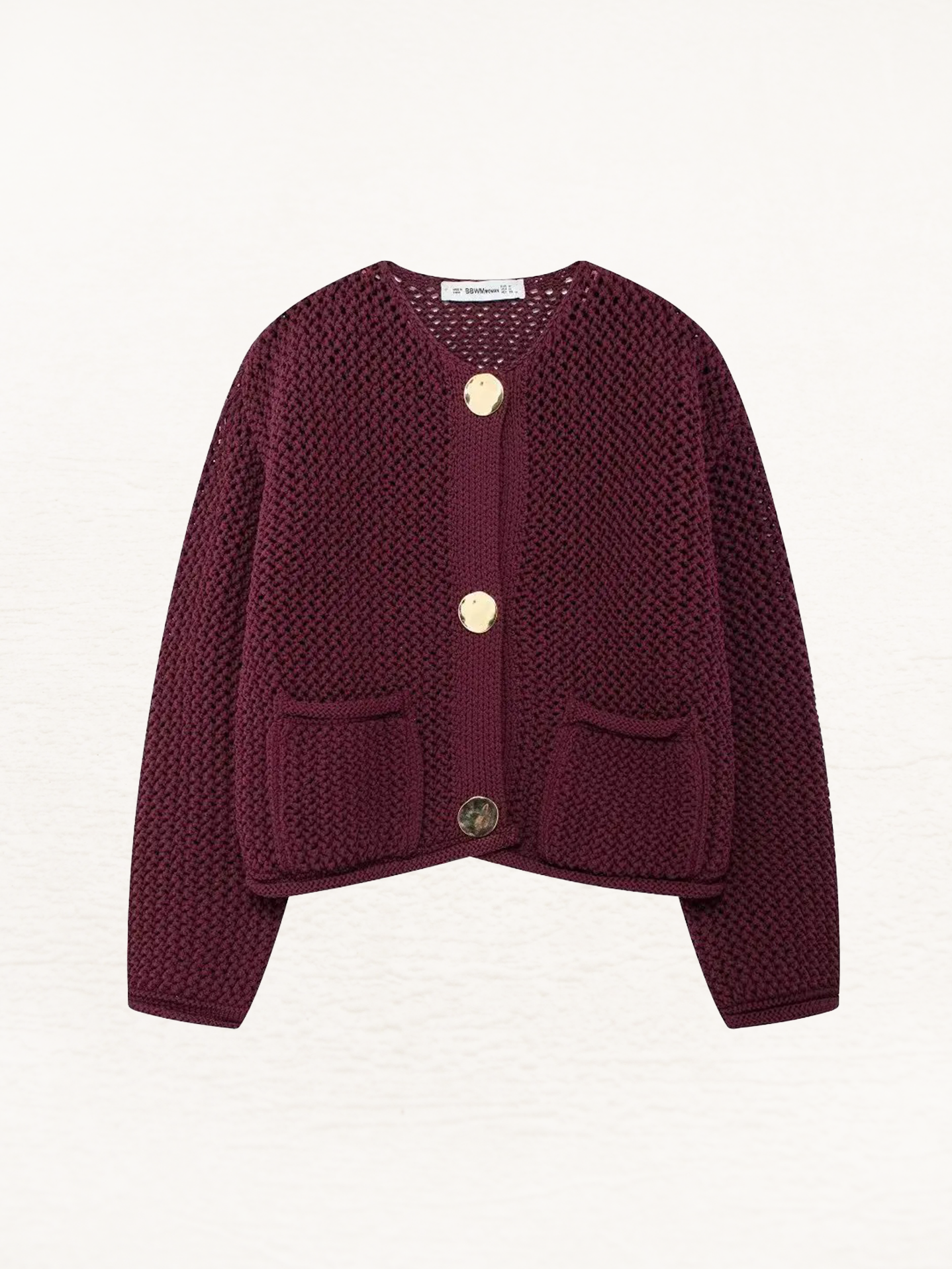 Giulia – Grofgebreid Damesvest met Metallic Knopen"
Rewritten: "Giulia – Chunky Knit Women's Cardigan with Metallic Buttons