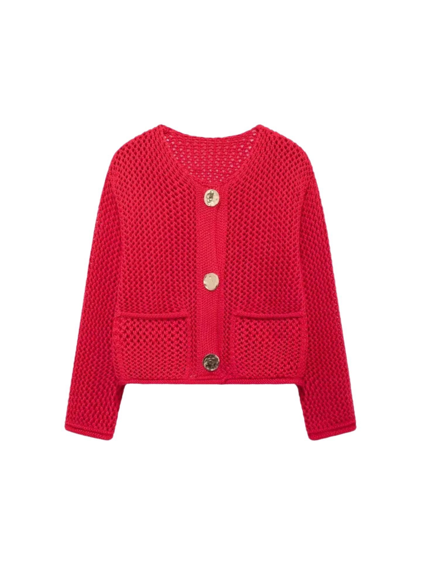 Giulia – Grofgebreid Damesvest met Metallic Knopen"
Rewritten: "Giulia – Chunky Knit Women's Cardigan with Metallic Buttons