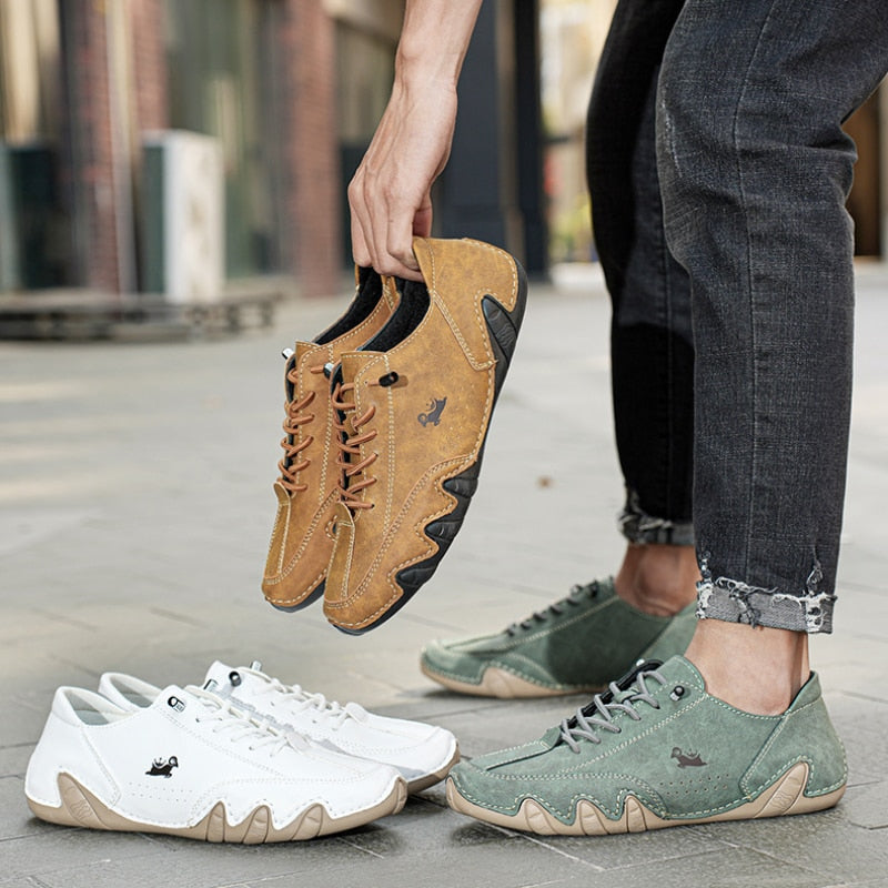 Alessio – Unisex Flexibele Leren Barefoot Schoenen