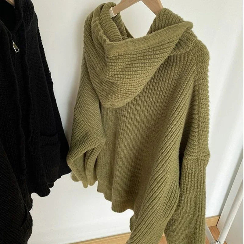 Amélie – Oversized Dames Gebreide Trui met Rits