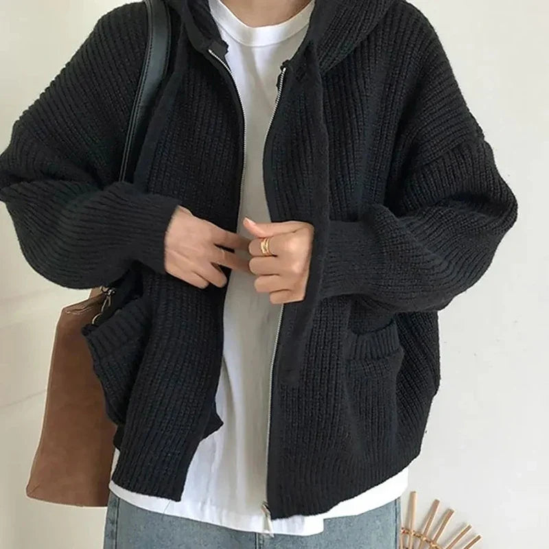 Amélie – Oversized Dames Gebreide Trui met Rits