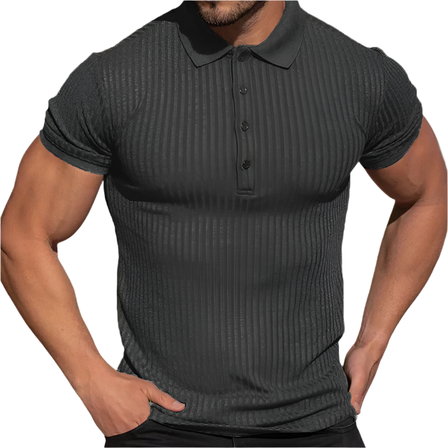 Lorenzo – Slim-Fit Ademend Polo voor Mannen