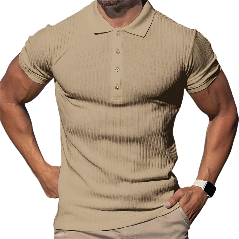 Lorenzo – Slim-Fit Ademend Polo voor Mannen