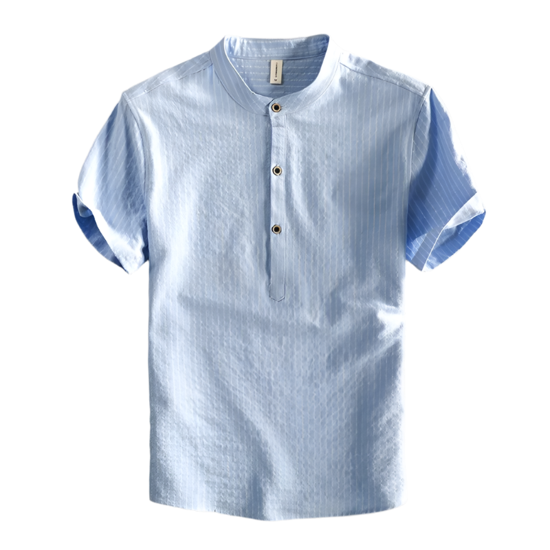 Lorenzo – Casual Heren Katoenen Gestreept Overhemd