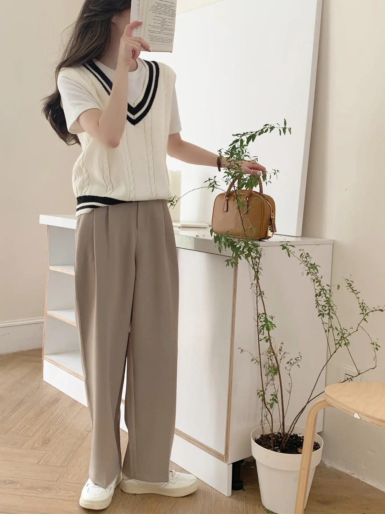 Sofia – Comfortabele Gebreide Dames Sweater Vest