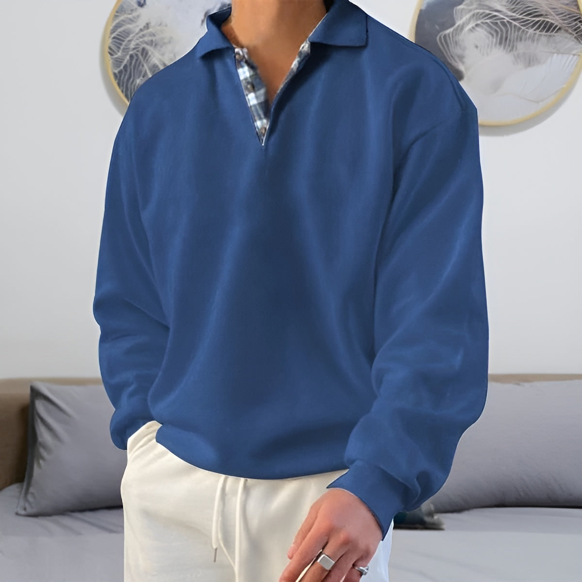 Matteo – Casual Overhemd voor Heren met Ocean Breeze Design