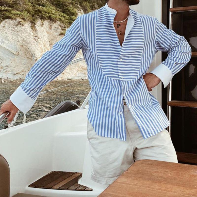 Mateo – Slim-Fit Casual Overhemd voor Heren met Strepen