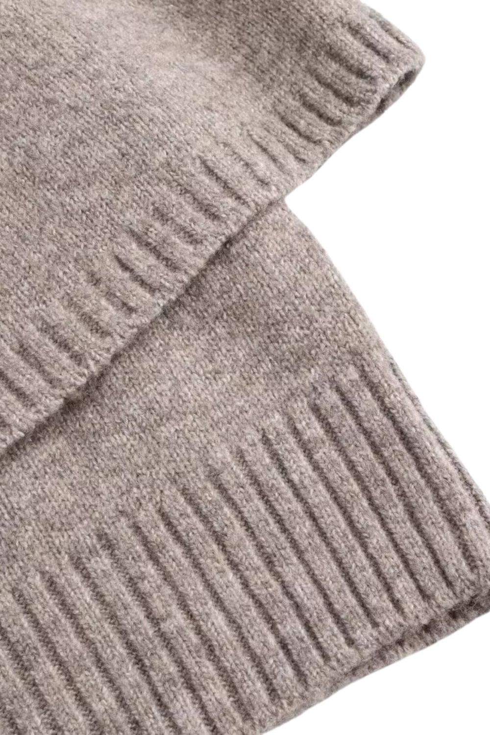 Aurora – Casual Cape-Style Damesvest met Ronde Hals