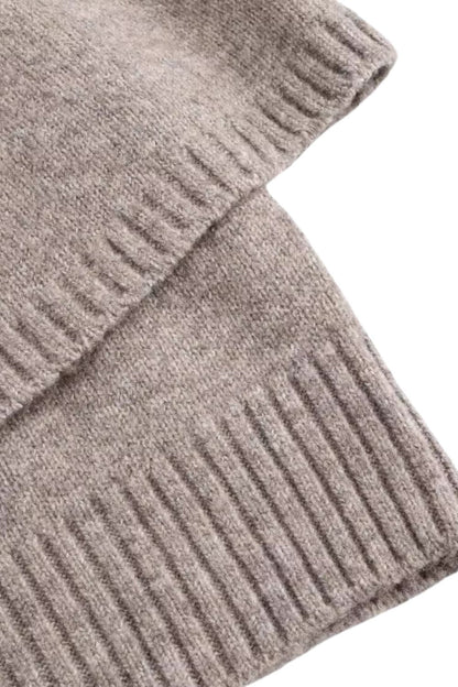 Aurora – Casual Cape-Style Damesvest met Ronde Hals