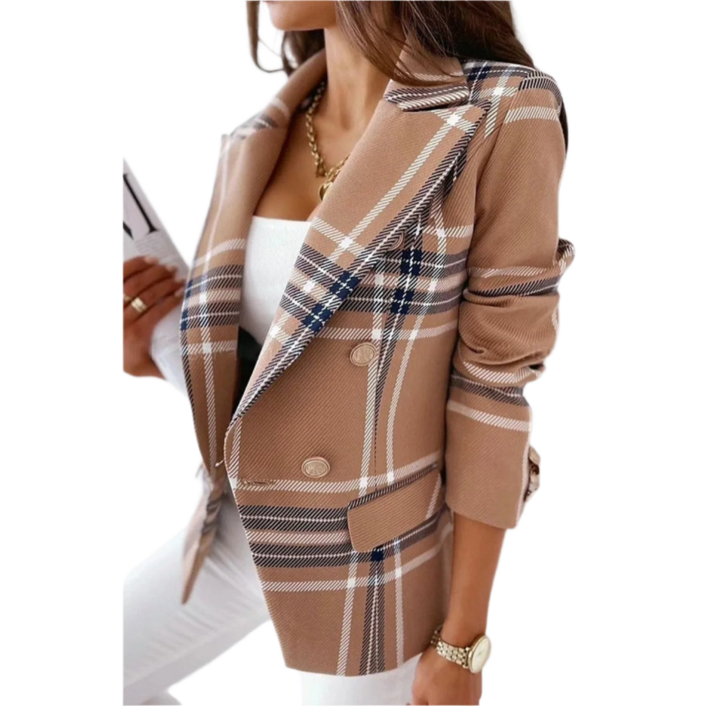 Elena – Fitted Dames Blazer voor Eenvoudige Elegantie