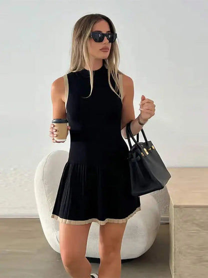 Clara – Mouwloze Mini Jurk voor Vrouwen