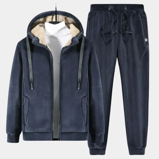 Adriano – Comfortabel Fleece Pyjama Set voor Mannen