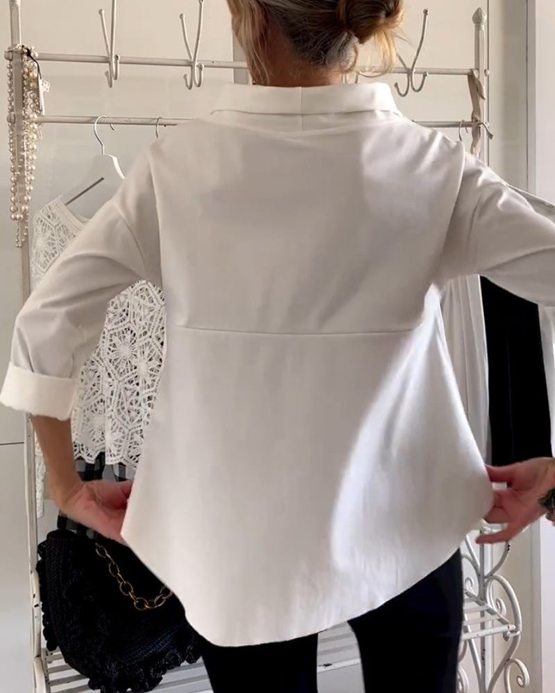 Isabella – Elegante Dames Top met 3/4 Mouwen