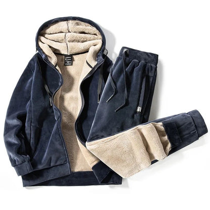 Adriano – Comfortabel Fleece Pyjama Set voor Mannen