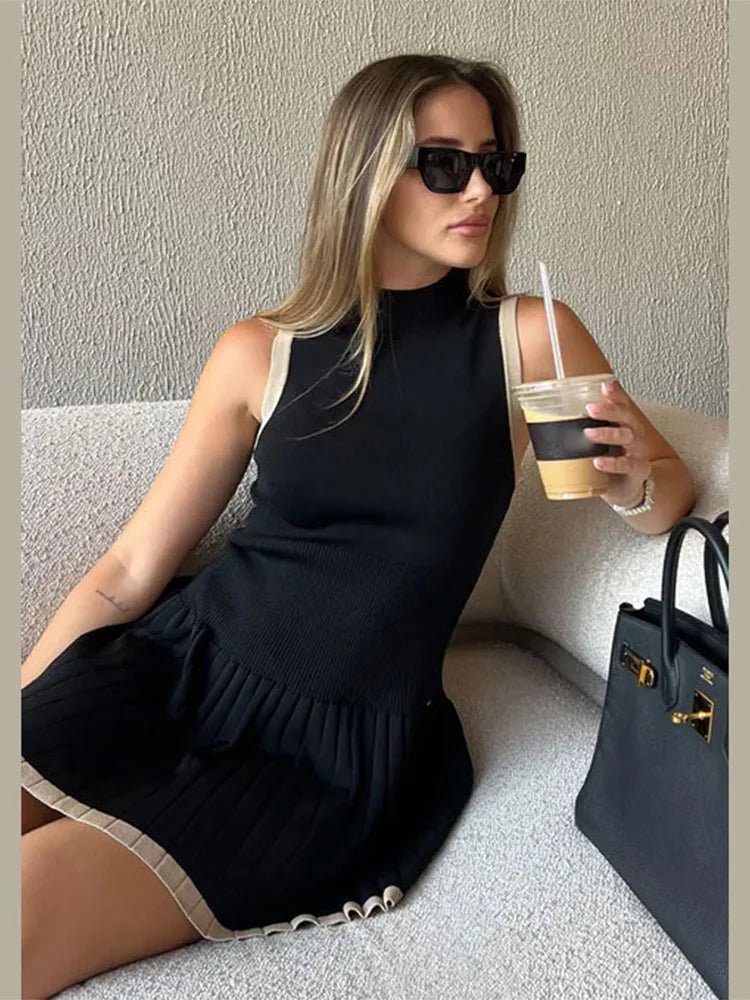 Clara – Mouwloze Mini Jurk voor Vrouwen