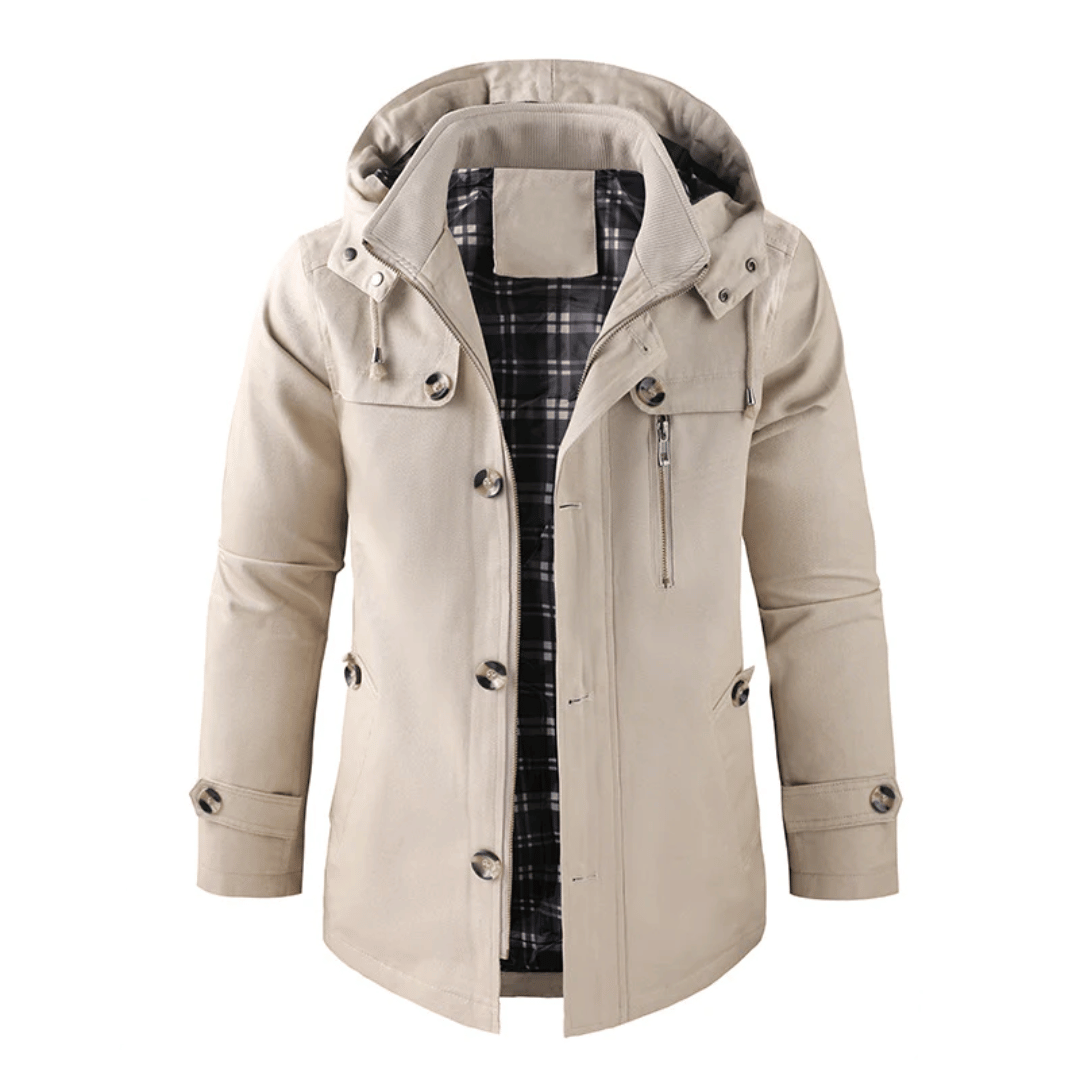 Mateo – Waterdichte Winterjas voor Heren met Capuchon