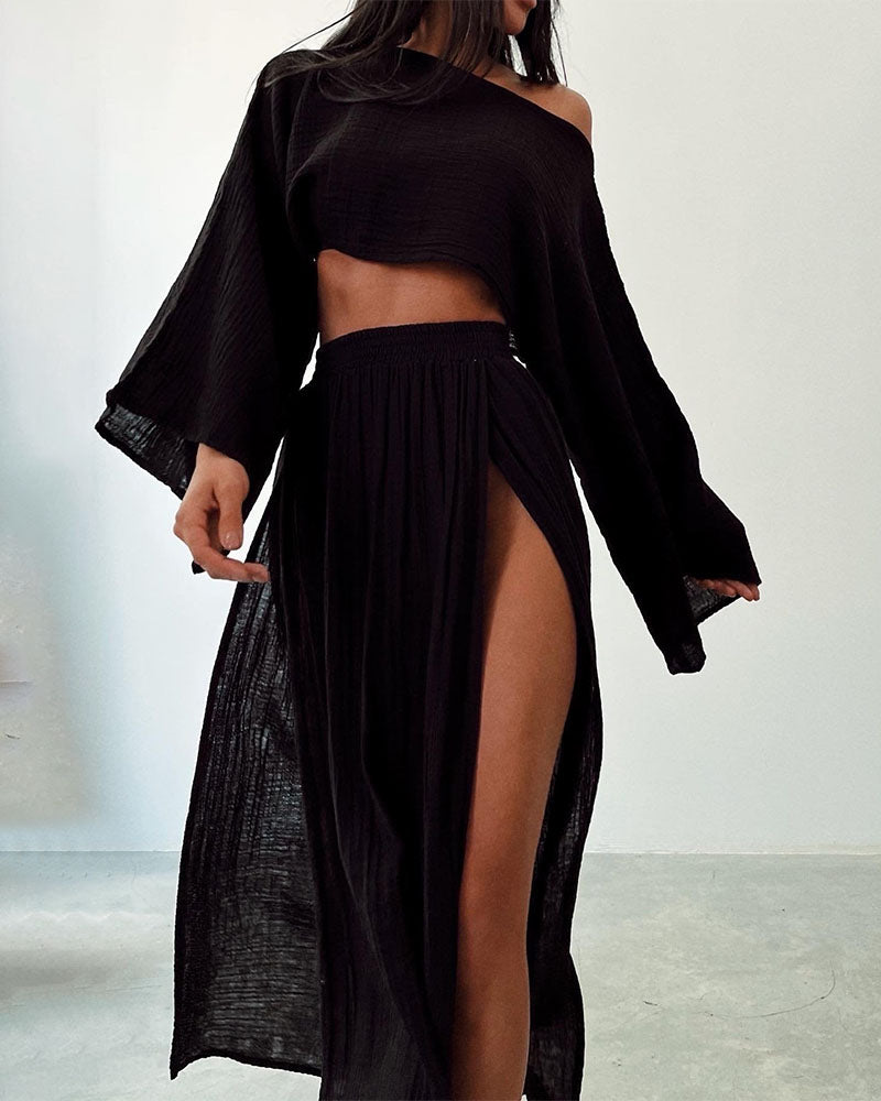 Elena – Boho-Chic Dames Katoenen Rookset