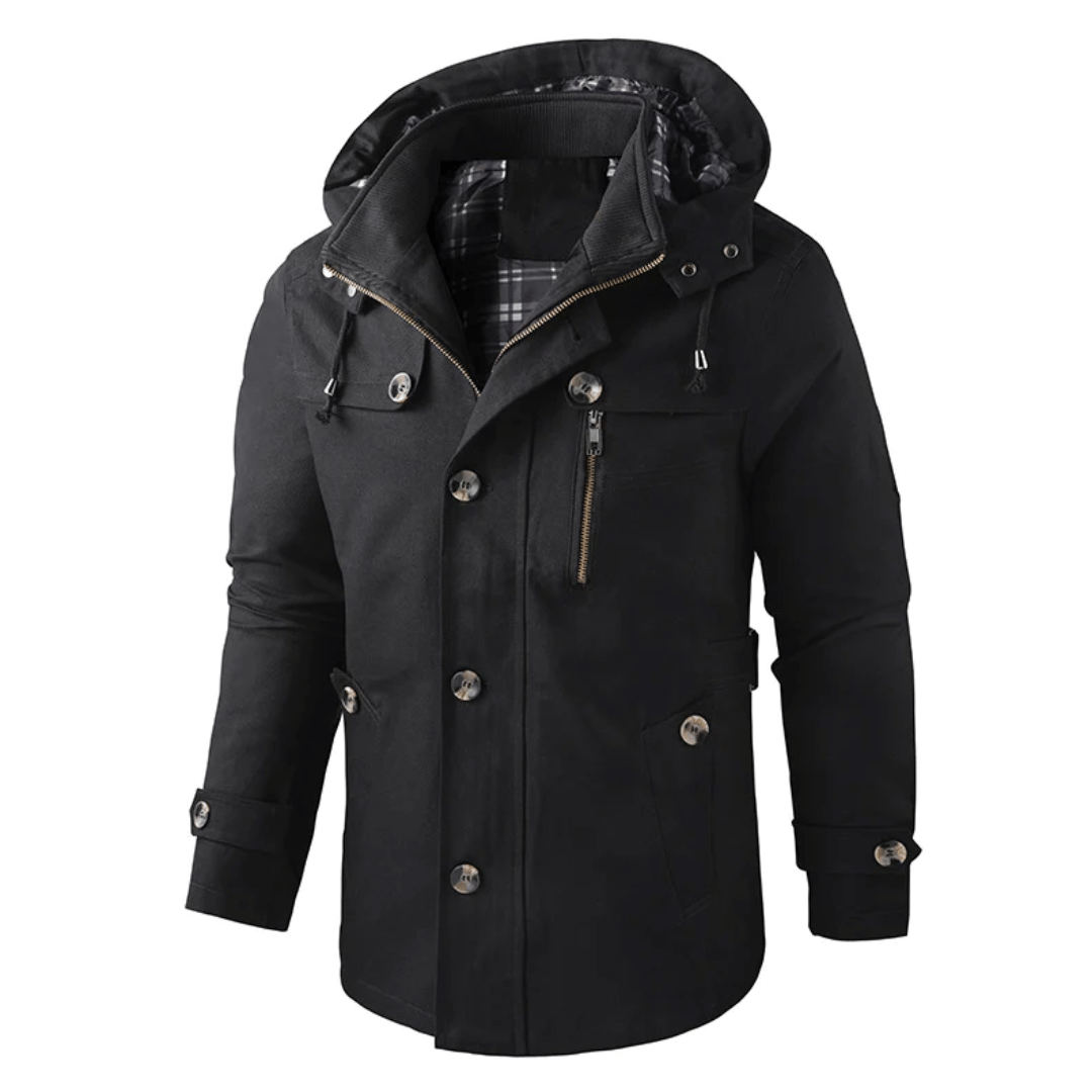 Mateo – Waterdichte Winterjas voor Heren met Capuchon