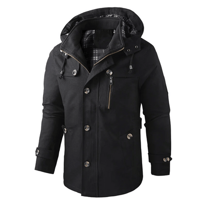 Mateo – Waterdichte Winterjas voor Heren met Capuchon