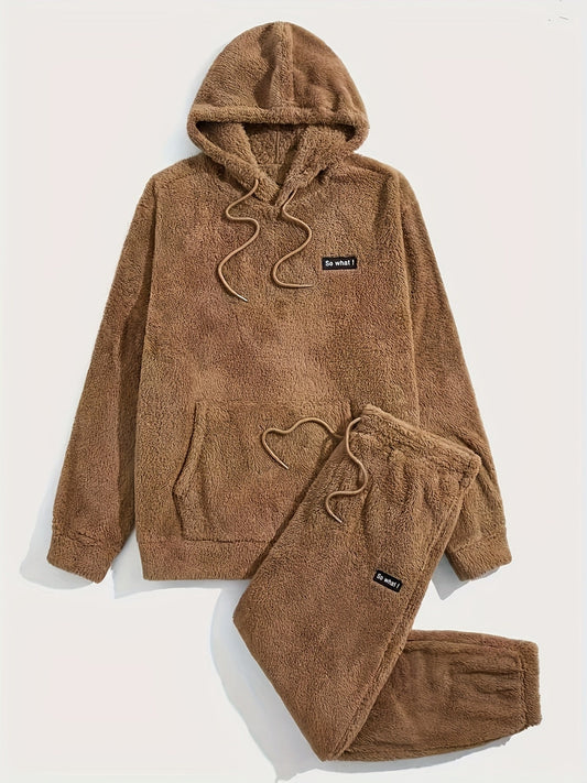 Lorenzo – Mannen 2-Delige Teddy Fleece Pyjama Set