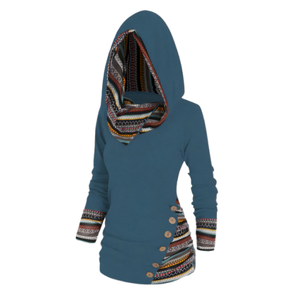 Elio – Trendy Unisex Hoodie met Tribale Print