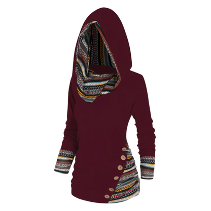 Elio – Trendy Unisex Hoodie met Tribale Print