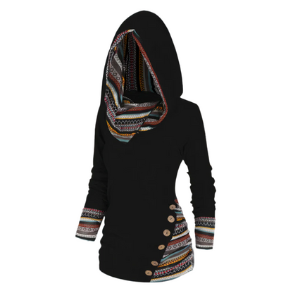 Elio – Trendy Unisex Hoodie met Tribale Print
