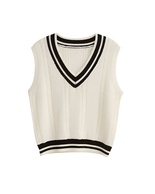 Sofia – Comfortabele Gebreide Dames Sweater Vest