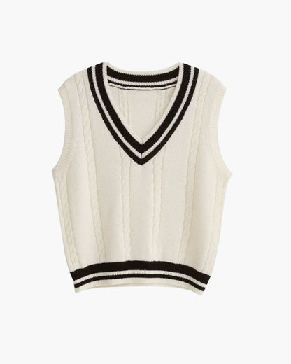 Sofia – Comfortabele Gebreide Dames Sweater Vest