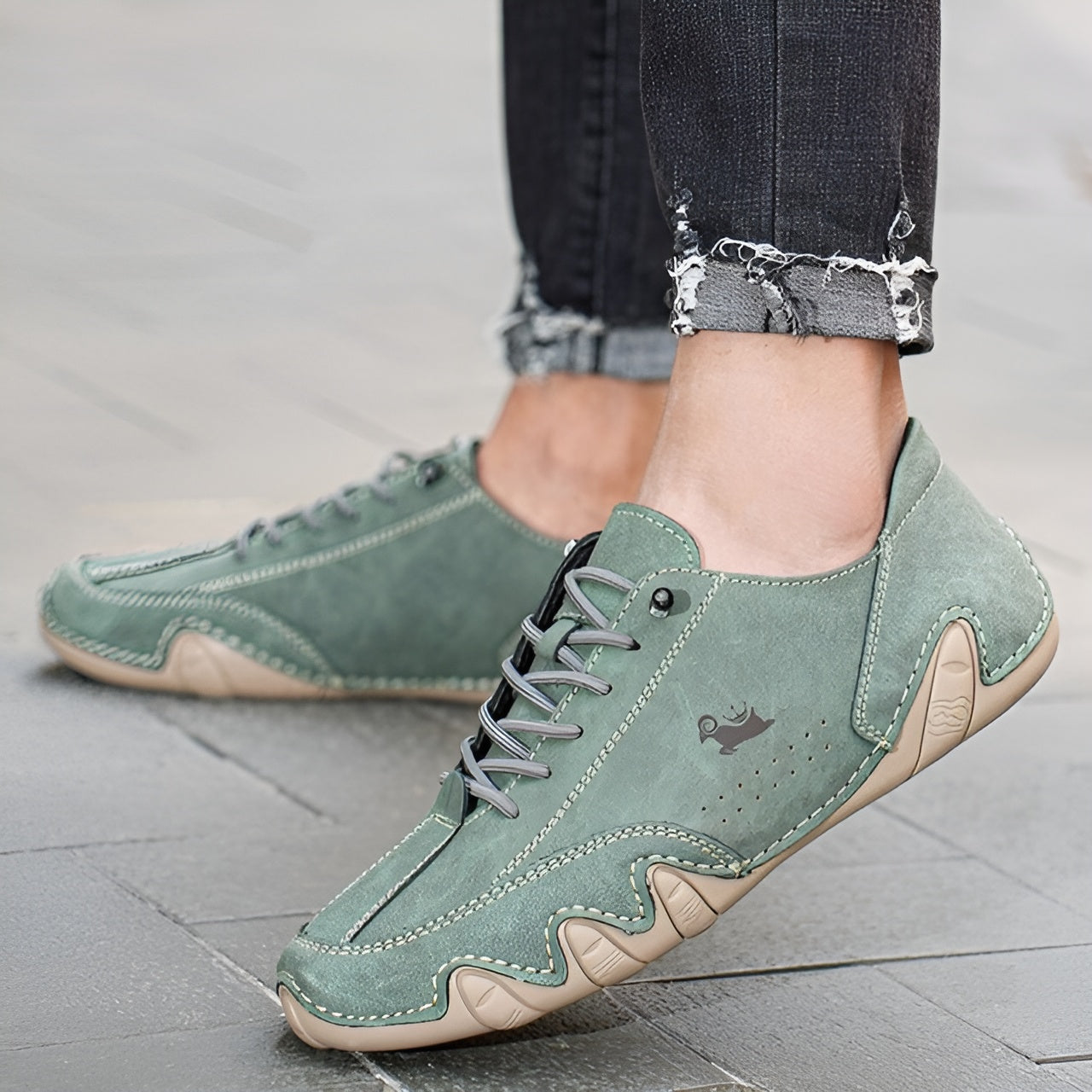 Alessio – Unisex Flexibele Leren Barefoot Schoenen