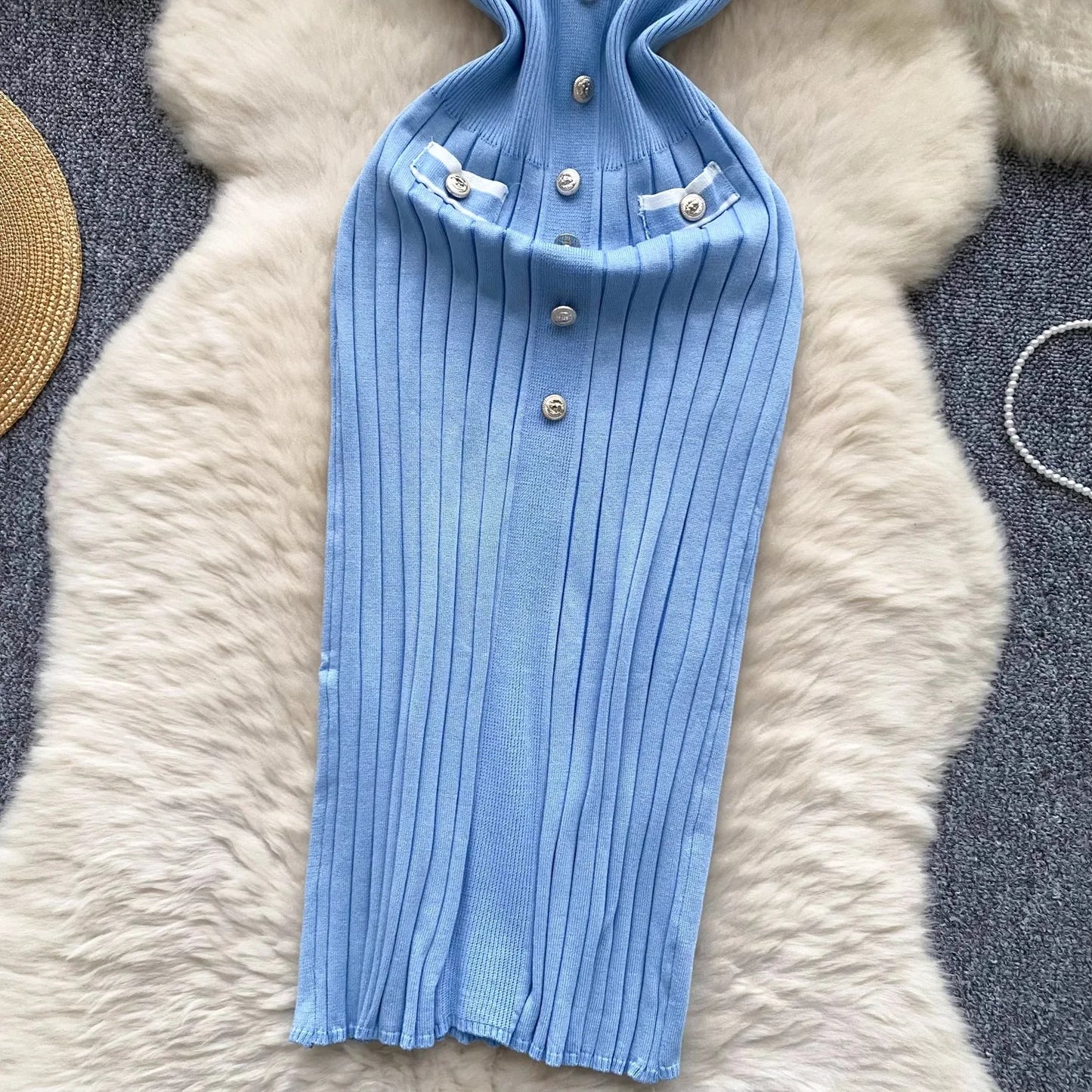 Valeria™ – Elegante Gebreide Bodycon Jurk