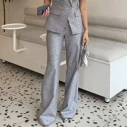 Elena – Mouwloze Zomerse Dames Kantoor Outfit