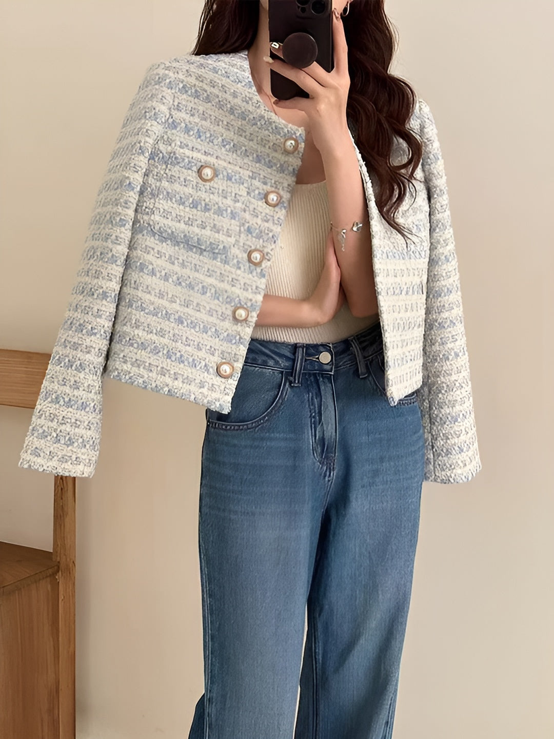 Camille – Chic Women's Tweed Blazer